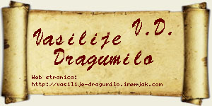 Vasilije Dragumilo vizit kartica